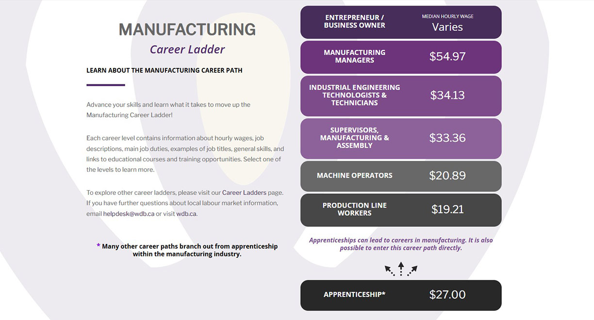 Manufacturing Career Ladder Cover